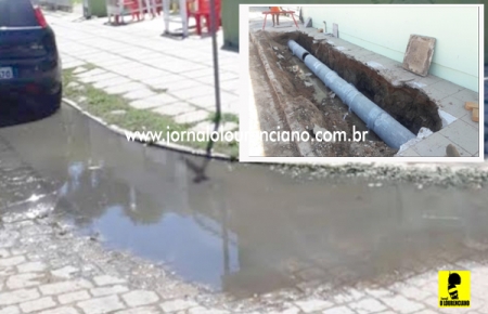 Secretaria de obras soluciona problema de esgoto acumulado na esquina da Av. Getúlio Vargas com Anchieta