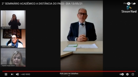 2º Seminário Acadêmico à Distância do PAED começou ontem (13)