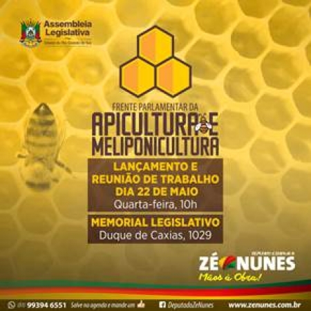 Assembleia terá espaço para a Apicultura e Meliponicultura