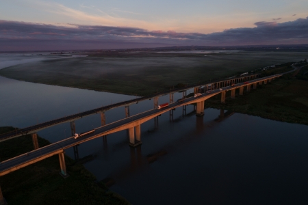 Ecosul faz interdição parcial em cabeceira da ponte do São Gonçalo neste domingo (28/07)