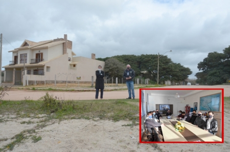 Prefeito Rudinei tratou da pavimentação da Av. Getúlio Vargas e orla do Arroio Carahá