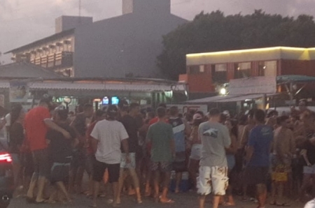 Brigada Militar dispersou aglomeração com disparo de Bala de borracha