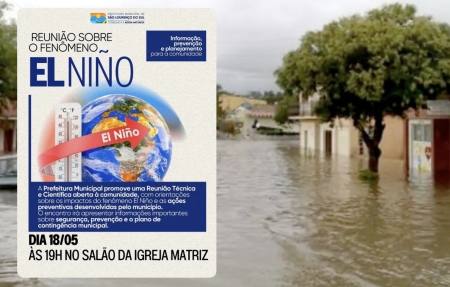 El Niño: Prefeitura promove Reunião Técnica e Científica aberta à comunidade sobre informações dos impactos do fenômeno e as ações preventivas no município