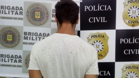 Polícia Civil e Brigada Militar realizaram prisão em flagrante por tráfico de drogas e posse ilegal de arma de fogo