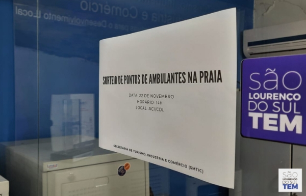 Economia Solidária realiza sorteio de pontos de ambulantes na praia na próxima segunda-feira