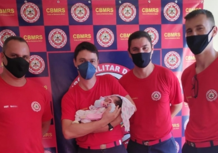 Corpo de Bombeiros atendeu ocorrência de obstrução de via aéreas em um bebê de 5 dias de vida
