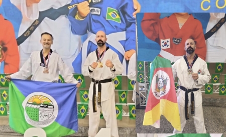 O atleta Lourenciano Diego Tiaraju foi Bi campeão mundial de taekwondo PFWT
