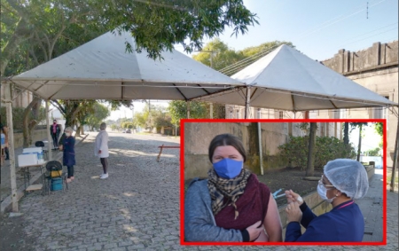 Apenas 426 professores e funcionários de escolas foram se vacinar nesta sexta-feira e sábado em São Lourenço do Sul