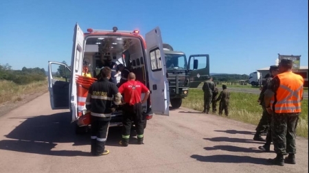 Acidente com militares que trabalham na duplicação da BR-116 fere sete