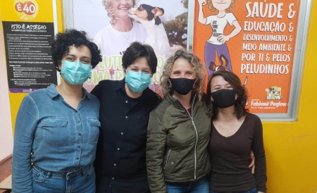 Vereadora Fabiane Peglow (PSB) participa de encontro entre a PELUDOS SLS e a COMPOSTA SÃOLOU