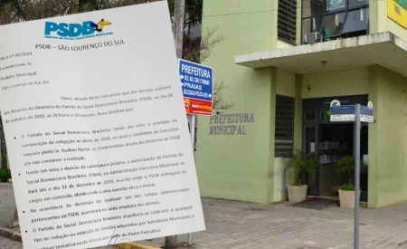 Prefeito Rudinei Harter falou sobre a saída do PSDB do Governo Municipal