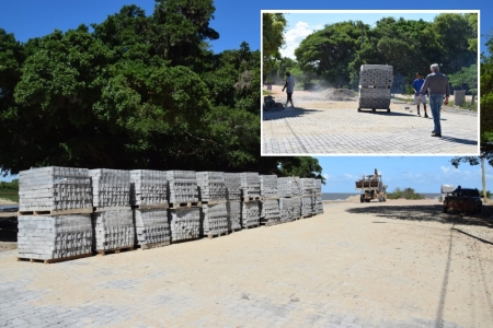 Prefeito Rudinei Härter visita as obras de Requalificação da Orla das Praias