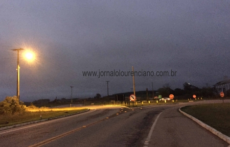 Iluminação do trevo de São Lourenço já está em funcionamento