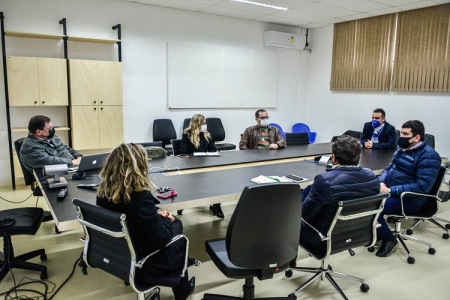 Diretoria da FURG São Lourenço do Sul e representantes da Prefeitura Municipal visitam Campus Carreiros