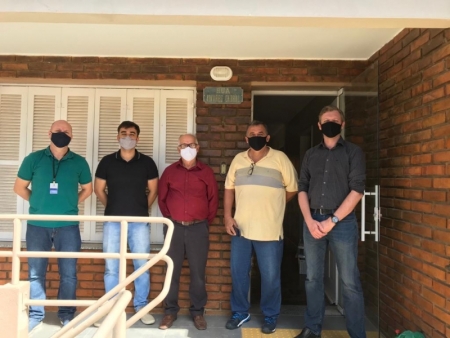 Vice-prefeito e secretários visitam obra de reforma do FAPS
