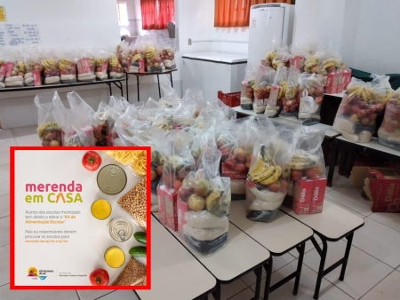 Merenda em Casa: Prefeitura Municipal organiza a segunda distribuição dos Kits de 2021