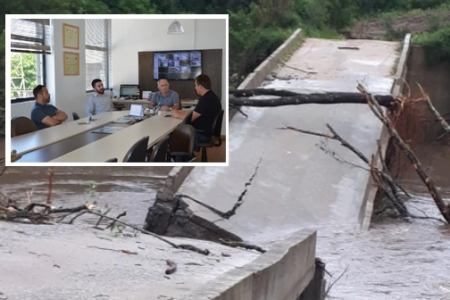 Ponte provisória entre as localidades de Faxinal e Colônia Palma será construída através de parceria