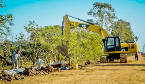 Canalização da Rua Pedro Ulisses Duarte já está 25% concluída
