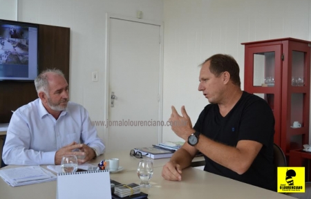 Presidente da Câmara Municipal Luis Weber visita o executivo