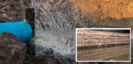 Transposição da água do açude para o arroio São Lourenço foi iniciada nesta quinta-feira