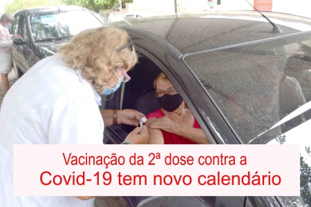 Vacinação da segunda dose contra a Covid-19 tem novo calendário