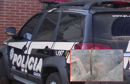 Três Lixeiras foram serradas e furtadas no mesmo dia