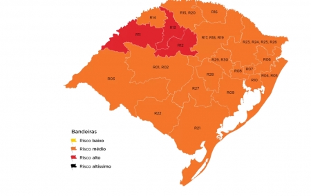 Depois de duas semanas, mapa preliminar volta a apresentar bandeira vermelha na 25ª rodada