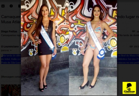 Camaquense representa São Lourenço do Sul e conquista segundo lugar no concurso Musa Atlântico Sul