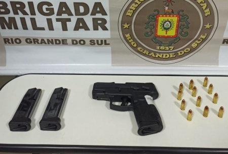 Brigada Militar prende homem por porte ilegal de arma de fogo em Camaquã