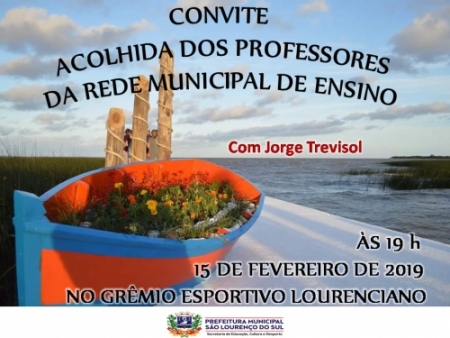 Acolhida aos professores da rede municipal ocorre nesta sexta-feira