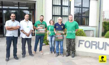 Serventuários da Justiça paralisaram por uma hora também em São Lourenço do Sul