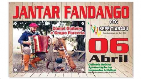 CTG Sepé Tiaraju realiza fandango neste sábado (6)