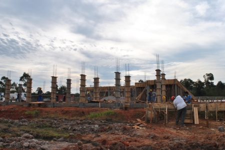 Prefeito Rudinei Härter visitou obra de construção de pavilhão do Campus da FURG