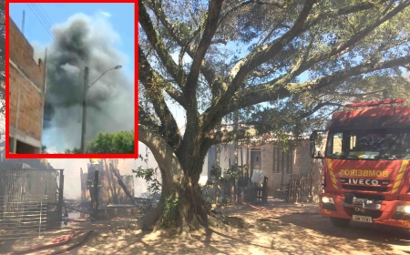 Residência pegou fogo próximo ao Arroio Carahá