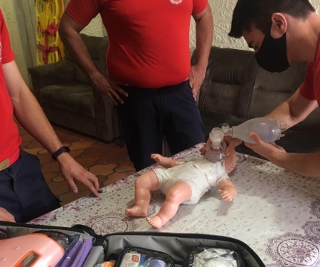 Corpo de Bombeiros de SLS realizou treinamento nesta segunda-feira