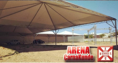 Trio do Kunde monta mega estrutura para foliões com o Abadá