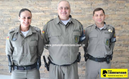 Capitã Pâmela, Capitão Mendonça e Coronel Perachi falaram sobre a reunião do CRPOSul em São Lourenço