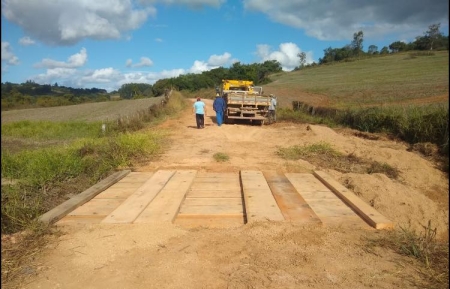Secretaria de Desenvolvimento Rural recuperou ponte em Bom Jesus